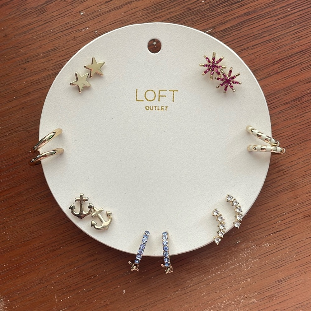 Set of 7 earrings